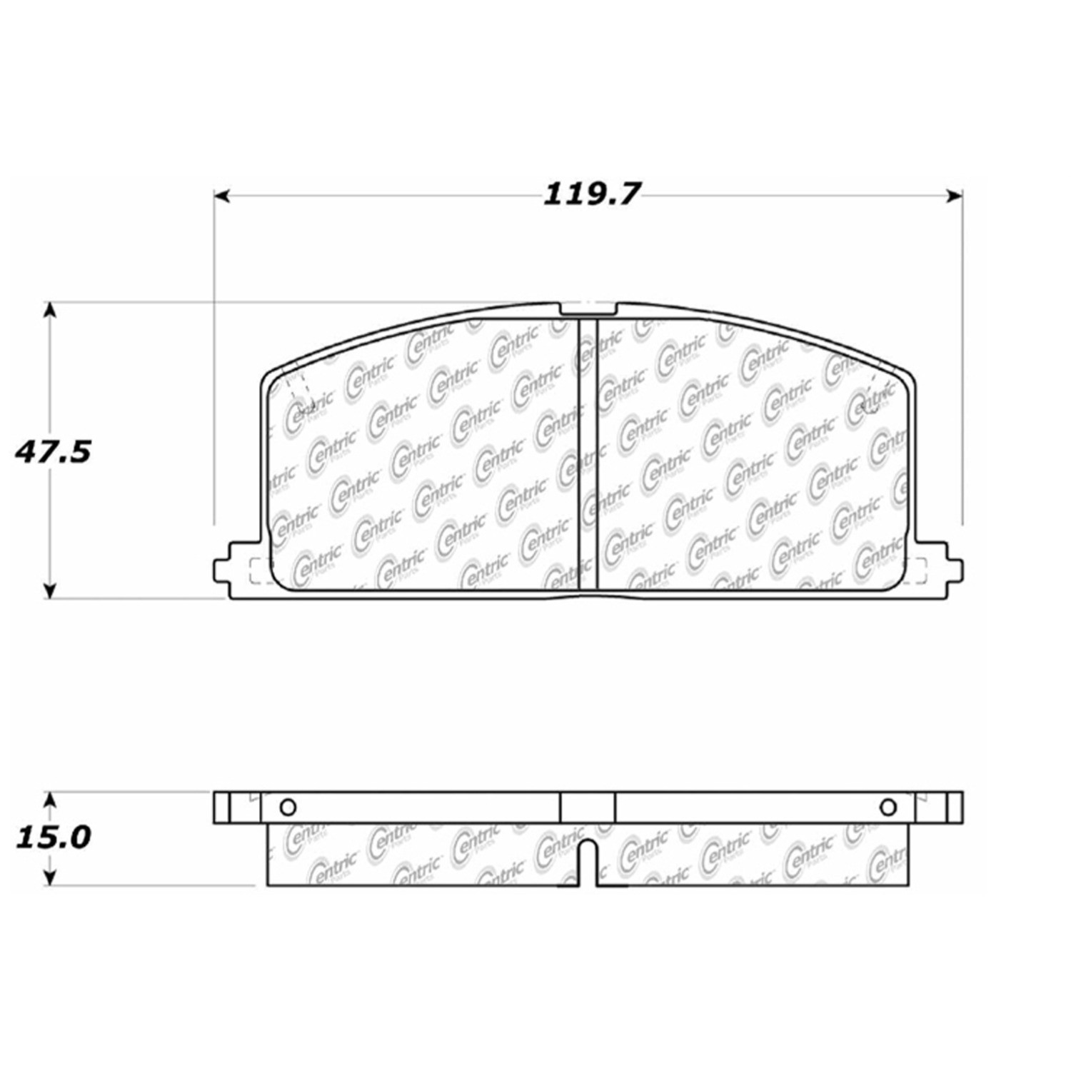 C-Tek 10302420 Centric 103.02420 Disc Brake Pad Set Front