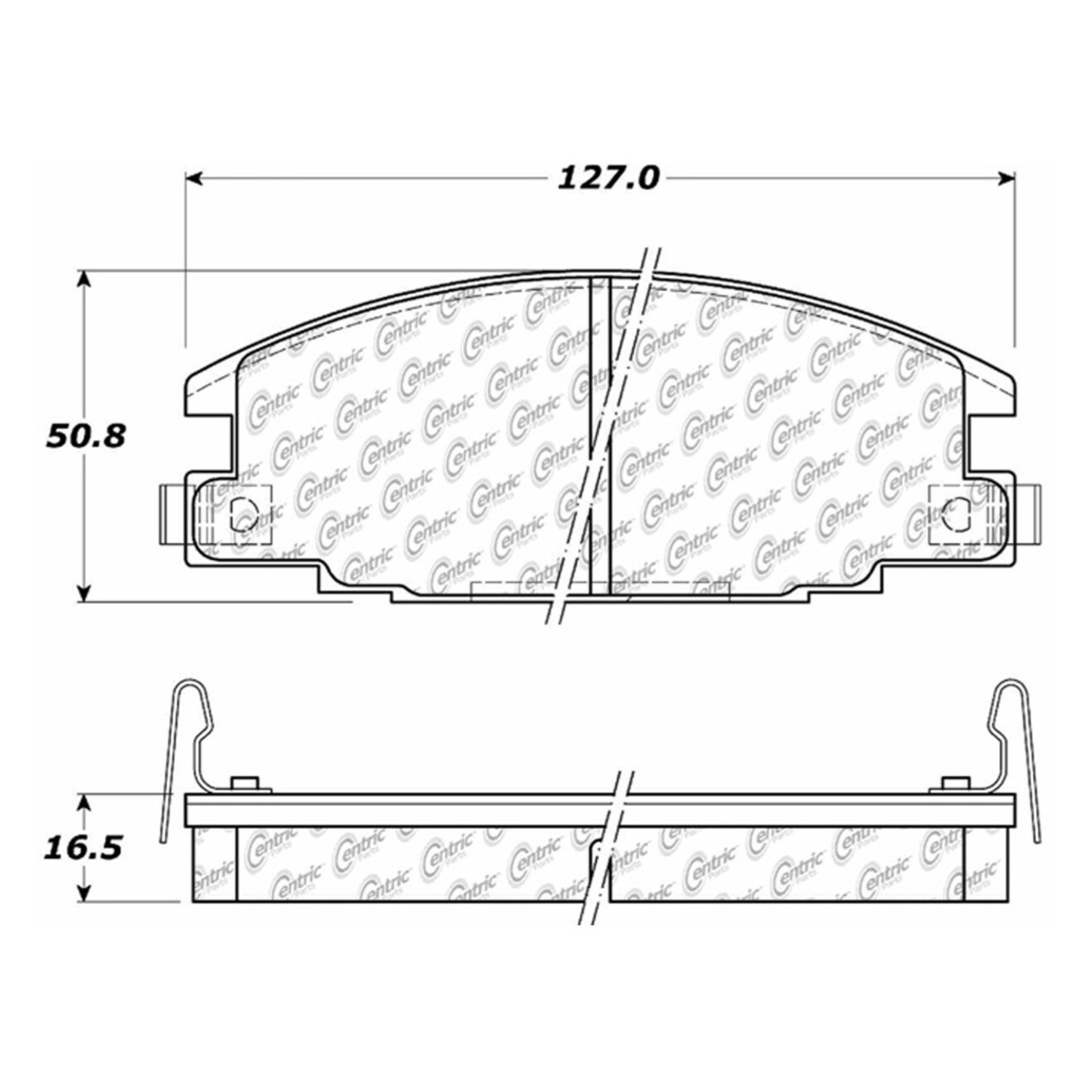 Centric 10503630 Centric 105.03630 Disc Brake Pad Set Front
