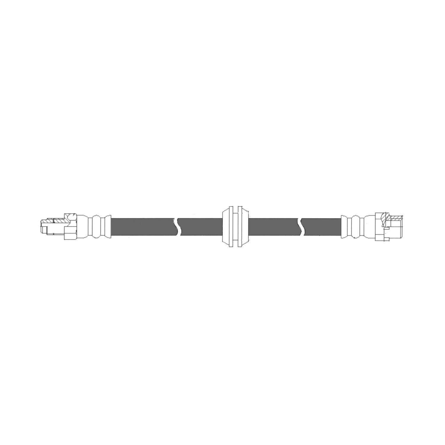 Centric 150.34023 Brake Hydraulic Hose Front Fits 2007-2016 Mini Cooper, 2011-2016 Mini Cooper Co...