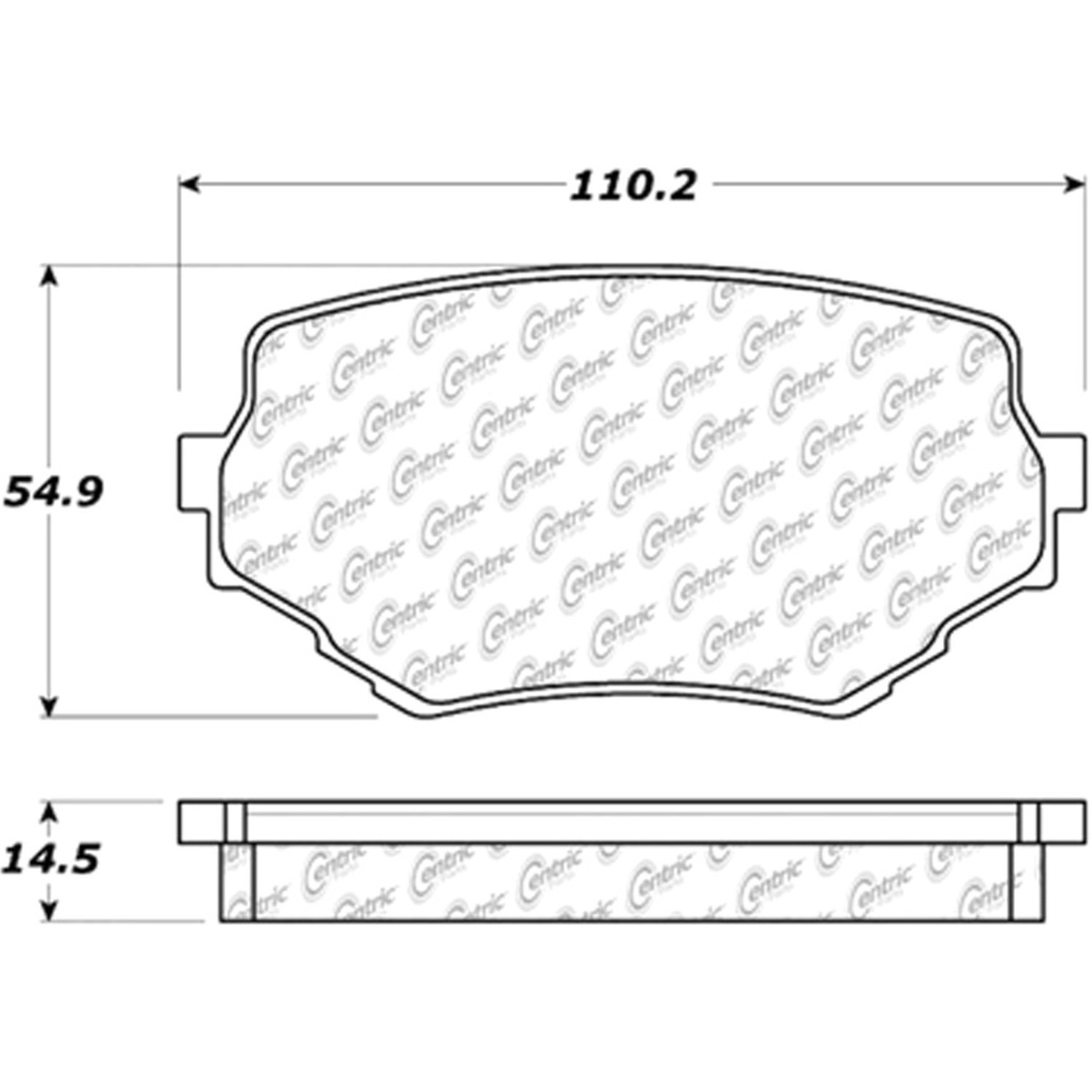 Centric 30006800 Centric 300.06800 Disc Brake Pad Set Front Fits 1999-2005 Suzuki Grand Vitara, 1...