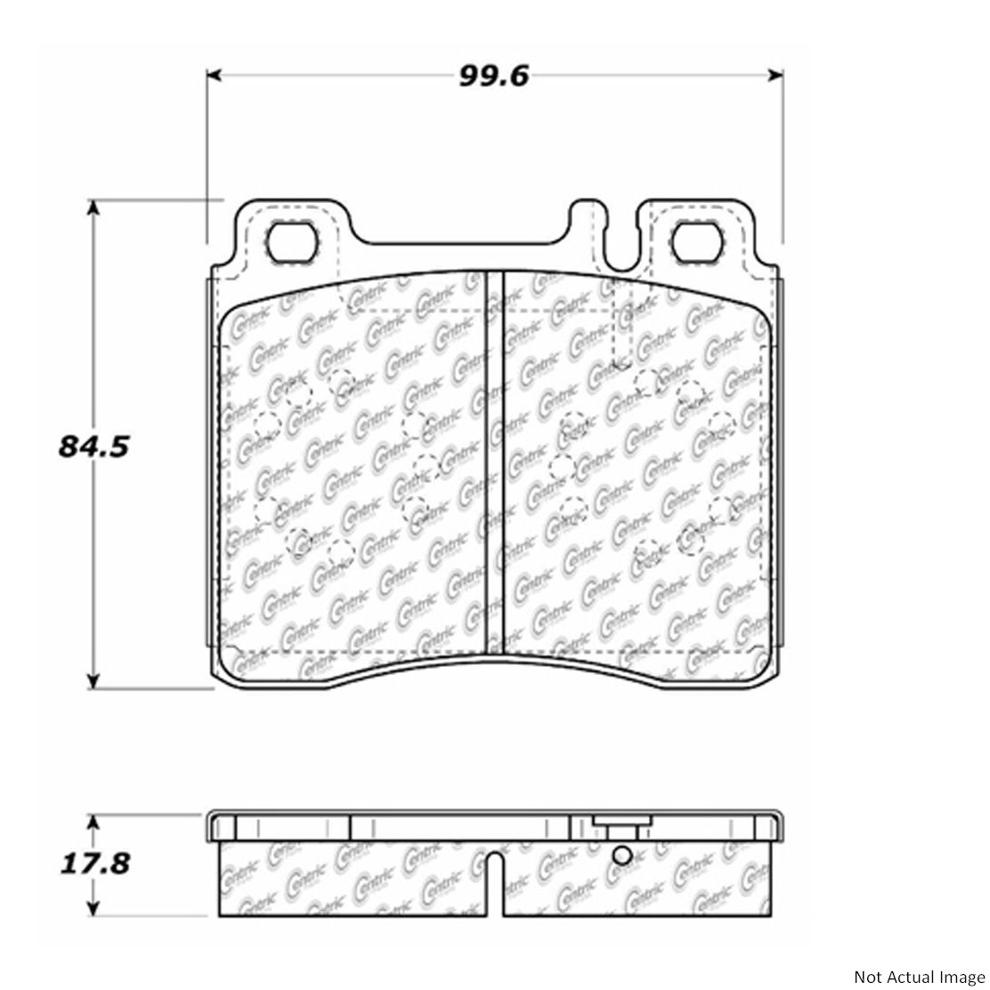 Centric 100.05580 Disc Brake Pad Set Front