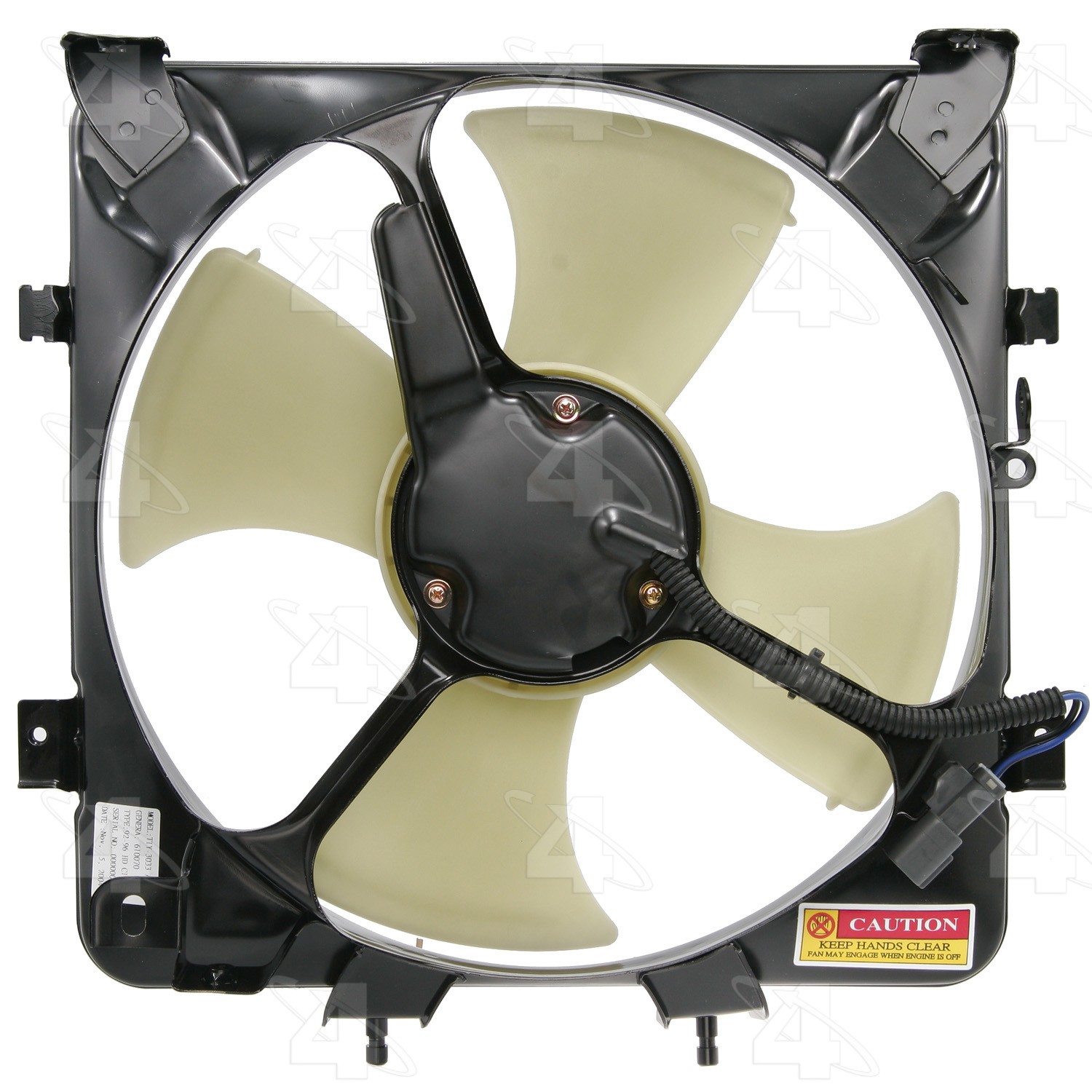 Four Seasons 75240 A/C Condenser Fan Assembly for 1993-1997 Honda Civic del Sol